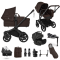 Bugaboo Donkey 6 Mono Ultimate Newborn Bundle Black | Cocoa Brown