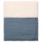Koeka Crib Blanket Waffle/Teddy Oslo Bluestone 100x75