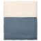 Koeka Cot Blanket Waffle/Teddy Oslo Bluestone 100x150
