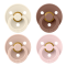 BIBS Pacifier Colour Ivory / Blush / Woodchuck / Blossom Size 1 (4-pack)
