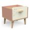 Suzie Nightstand 1 Drawer Oak/Apricot/Beige