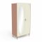 Suzie Wardrobe 2 Doors + Mirror Oak/Apricot/Beige