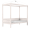 Lifetime Original Single Canopy Bed with Deluxe Slatted Base Whitewash