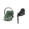 Cybex Car Seat Group 0 Cloud T I Size Plus Leaf Green + Cybex Rotating Base T Black