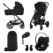 Cybex Kinderwagen 3 in 1 Balios One Box Comfort Moon Black + Voetenzak + Base G