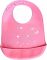 Cabino Silicone Bibs With Pocket 2 Pieces Pink