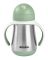 Beaba Stainless Steel Drinking Cup with Straw 250ml Green