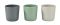 Beaba Set of 3 Silicone Cups (Grey/Green/Velvet)
