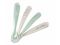 Beaba Set of 4 Silicone Spoons for the First Age - Velvet Grey/Sage Green