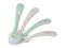Beaba Set of 4 Silicone Spoons 2nd Stage - Velvet Grey/Sage Green