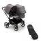 Bugaboo Donkey 5 Duo Stroller 2 In 1 Graphite Grey Melange + Footmuff