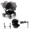 Bugaboo Donkey 5 Duo Pram 3 In 1 Graphite Grey Melange + Isofix Base