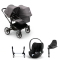 Bugaboo Donkey 5 Duo Stroller 3 In 1 Graphite Grey Melange With Cybex Cloud T Group 0 Car Seat + Isofix Base