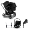 Bugaboo Donkey 5 Duo Stroller 3 In 1 Graphite Midnight Black With Cybex Cloud T Group 0 Car Seat + Isofix Base