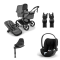 Bugaboo Stroller 3 in 1 Fox 5 Renew Complete Graphite | Moon Grey + Cybex Car Seat Group 0 Cloud T I Size Sepia Black + Rotating Base T Black + Car Seat adapters