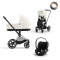Cybex Priam Stroller 3 In 1 Off White Light Beige Style It Yourself With Cybex Car Seat Cloud T