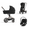 Cybex Priam Stroller 3 In 1 Rosegold Sepia Black