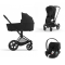 Cybex Priam Pushchair 3 In 1 Matt Black Sepia Black