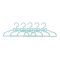 Bebies First Coat Hangers Blue (5 Pieces)