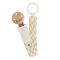 Bibs Pacifier Clip Ivory/Vanilla