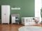 Cabino Toddler Room with Drawer Joan White 3-Piece with Changing Table Mila and Mila Wardrobe