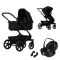Joolz 3 in 1 Geo3 Space Black Stroller + Joolz Maxi-Cosi Group 0 Car Seat Pebble 360 Pro