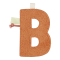 Little Dutch Letter B Orange