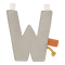 Little Dutch Letter W Grey