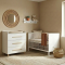 Born Lucky White Nursery 2 Piece Baby Bed Lola + Stockholm Dresser