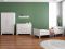 Cabino Teen Room Noel White 3-Piece Set with Noel Chest of Drawers White and Noel Wardrobe White