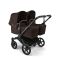 Bugaboo Donkey 6 Tweeling Kinderwagen Twin Black | Cocoa Brown