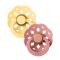 Bibs Pacifier Latex Boheme Pale Butter/Dusty Pink Size 1 (2-pack)
