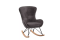 JAXX Rocky Rocking Chair Maxi Anthracite Bouclé