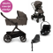 Nuna Stroller 3 in 1 DEMI™ next Thunder + Car Seat Cloud T I Size + Cybex Rotating Base T