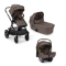 Nuna Kinderwagen 3 in 1 DEMI™ next Chestnut (incl. Meerijdplankje) + Autostoel PIPA™ next