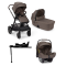 Nuna Kinderwagen 4 in 1 DEMI™ next Chestnut (incl. Meerijdplankje) + Autostoel PIPA™ next + Nuna 360° base