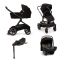 Nuna Kinderwagen 4 in 1 DEMI™ next Caviar (incl. Meerijdplankje) + Autostoel PIPA™ next + BASE™ curv