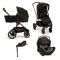Nuna TRIV™ lx Stroller 3 in 1 Caviar + Car Seat ARRA™ flex + BASE™ curv