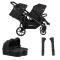 Topmark Twin Pushchair 2COMBI Black