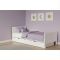 Born Lucky Teen Bed Noel White 90 x 200 cm With Drawer