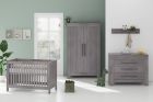 Born Lucky Baby Room 3 Piece Nevada Grey Black
