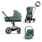 Cybex Priam Kinderwagen 3 In 1 Leaf Green Dark Green Style It Yourself Met Cybex Autostoel Cloud T
